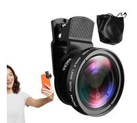 Phone Lens | Clip On Camera | Wide Macro Lens Kit | 045x Angle 15x Close Up Attachment for Smartphone Photography HD Universal Clamp Portable Travel Accessories