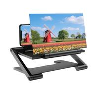 Phone Magnifier - Adjustable Display Tool, 3D Screen Enlarger | Cell Phone Viewing Aid For Family Friends Adults Women Office Study Travel Indoor Outdoor Entertainment Use