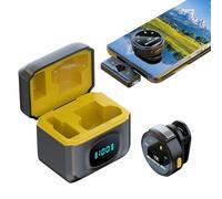 Phone Microfono - microfono a clip magnetico con design del bavaglio per audio chiaro, altoparlanti con durata della batteria 12h, accessorio per musica, media, live, social, vlogging, filmati