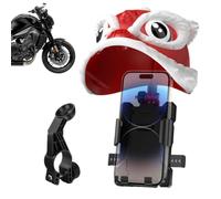 Phone Mount For Motorcycle Waterproof Stable Grip Phone Mount With Lion Hat