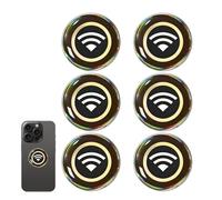 Phone Protection Neutralizer Sticker - 6 Pieces 2,8cm, PC Shield Decals | WiFi Signal Pattern Radiation Blocker Sticker, For Cell Phone Tablet Laptop Computer Router TV Energy Balance Peace Of Mind Ga