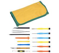 Phone Repair Tools Kit 14 - in - 1 Precision Screwdriver Set with ABS and Alloy Steel Tips, Pry Tools and Storage Bag for Smartphones Tablets Laptops Home DIY Repairs