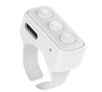 Phone Ring Controller - 30x28x13mm Wireless bluetoothh Camera Remote Shutter Ring, tiktoks Page Turner Video Controller Music Control, Connectivity Remote For Selfie Recording