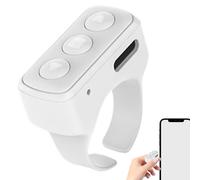 Phone Ring Controller, Wireless Record Controller, Multifunctional Video and Music Controlling Tools, Camera Selfie Control for Taking Pictures, 1.18x1.10 x 0.51 pollici