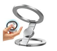 Phone Ring Holder Grip - Zinc Alloy 5x5cm | Double-Sided Fingertip Toy | 360 Degree Rotating Magnetic Stand Cradle For Men Women Home Gym Workout Vlogging Filming Recording Video Camera Travel