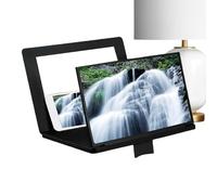 Phone Screen Magnifier - 12 Inch Projector Amplifier, 3D HD Display with Adjustable Viewing Angle, Smartphone Optical Lens with Foldable Stand, Home Entertainment Accessory for Movies Videos