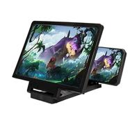 Phone Screen Magnifier - 3D HD Magnifying Display, Foldable Mobile Video Amplifier, Anti Glare Lens and Lightweight Design, Ideal for Movie Watching Reading Learning Travel