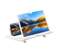 Phone Screen Magnifier for Movies - 3D HD Foldable Smartphone Amplifier Stand, Pull out Projector Holder with Eye Protection Viewing | Universal Phone Bracket for Videos Games Party Youth Teens