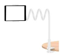 Phone Stand, Bed Phone Holder, Adjustable Gooseneck Arm with Rotating Clamp Bracket, Flexible Long Support Base, Smartphone Mount, for Couch, Kitchen, Treadmill, Nightstand, Pillow
