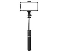 Phone Stand Tripod, Selfie Tripod with Retractable Stabilizer and Three-Color Fill Light, Portable Desk Stand for Photo, Filming, Vlogging, Travel, Gym, Makeup, Video Streaming