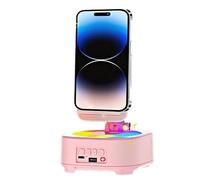 Phone Stand With Speaker - ABS 11x11x19cm | Portable Phone Holder Speaker, Clear Sound Audio Amplifier Dock | Hands Free Desktop Stand For Live Streaming Home Office Bedroom School Use