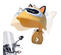 Phone Sun Shade - 5.79 Inches ABS Umbrella Hat | Mobile Holder Cover | Anti Glare Phone Protector, Cute Ear Rain Shield for Motorcycle, Bike, Electric Vehicle, Car, Adjustable Stand Accessory for