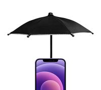 Phone Sun Shade Umbrella - Foldable Rotatable Strong Suction Phone Stand, Adjustable Anti Glare Screen Cover, Portable Travel Mount Accessory | Outdoor Sun Protection Device,for Beach Car Road Trip