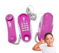 Phone Toy Telefono - Telefono Di Gioco Realistico Portatile, Su Suono Leggero Cavo Lungo | Abilità Di Comunicazione Educativa Di Lunga Durata Giocattolo, Apprendimento Interattivo Divertente Per I Bam