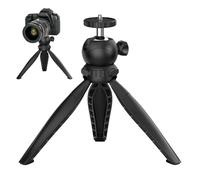 Phone Tripod, Portable Extendable Stand with Flexible Legs and Phone Mount, Compact Tabletop Support, Ideal for Recording, Vlogging, Hiking, Camping Outdoor Travel, Desk Use
