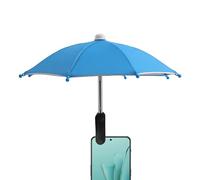 Phone Umbrella - Protezione anti-riflesso e anti UV, per smartphone, accessorio di protezione per auto, campeggio, spiaggia, piscina e all'aperto, azzurro cielo, Se référer au descriptif