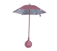 Phone Umbrella - Retractable Sun Shade For Smartphone Visor Anti Glare Design, Flexible Handle + Rotatable Finger Ring Mount | High Density UV Shield - For Beach, Pool & Outdoor Travel