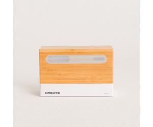 PHONE UVC STERILIZER - Sterilizzatore UVC A Raggi Ultravioletti Portatile E Caricatore Per Smartphone Bianco & Legno Naturale