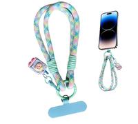 Phone Wrist Strap - Cute Anti Theft Keychain, Secure Cellphone Hand Strap with Soft Comfortable Grip Fun Decorative Charm Feature, Ideal for Girls Teens Teachers Travel Sports Shopping Walking Beach C