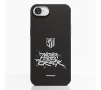 PHONECASES3D - Custodia compatibile con Apple iPhone 16e Atlético de Madrid ufficiale compostabile 100% a base vegetale nero