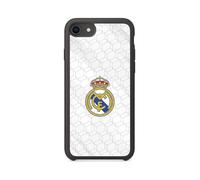 Phonecases3D - Custodia per cellulare per Apple iPhone SE 2020 (2a generazione) Real Madrid Custodia protettiva ufficiale 3D TPU nera