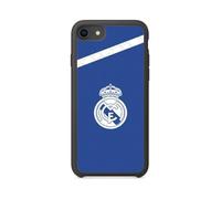 Phonecases3D - Custodia per cellulare per Apple iPhone SE 2020 (2a generazione) Real Madrid Custodia protettiva ufficiale 3D TPU nera