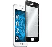 PhoneNatic 1 x Pellicola Protettiva Vetro Temperato Chiaro Full Screen con Telaio in Silicone Nero Compatibile con Apple iPhone 6 Plus / 6s Plus Pellicole Protettive