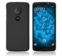 PhoneNatic Custodia Rigida Compatibile con Lenovo Moto G6 Play - gommata Nero - Cover Cover