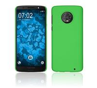 PhoneNatic Custodia Rigida Compatibile con Lenovo Moto G6 Plus - gommata Verde - Cover Cover