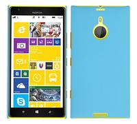 PhoneNatic Custodia Rigida Compatibile con Nokia Lumia 1520 - gommata Azzurro - Cover + Pellicola Protettiva