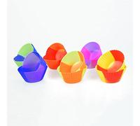 PhoneNatic Pirottini per cupcake, in silicone, 12 pezzi, multicolore