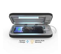 PhoneSoap 3 Disinfettante per Telefono Cellulare a Luce UV e Doppio Caricatore Universale per Telefono Cellulare | Luce UV - Nero