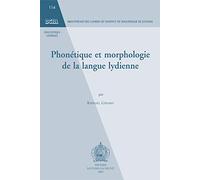 Phonetique et Morphologie de la Langue Lydienne: 114