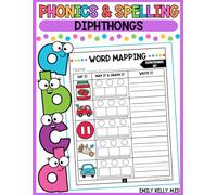 Phonics and Spelling: Diphthongs: Skill Building Workbook for Grade 1, Grade 2 or 3rd Grader with Word Work Activities