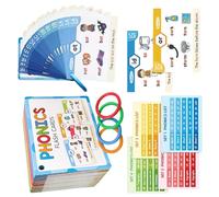 Phonics Carte di apprendimento Ortografia Lettura Flashcards Educational | Set di schede didattiche per bambini e adulti, per imparare le lingue, per uso domestico in classe, per bambini e adulti