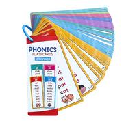 Phonics Flash Cards - Biglietti di apprendimento dell'alfabeto, aiuto educativo per l'apprendimento dell'ortografia, scheda flash per bambini, scuola materna, scuola materna, insegnamento, abilità di