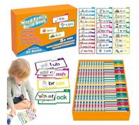 Phonics Flash Cards | Giochi di lettura Flashcard | Leggi e rima Flipping Libri Vocabolario Parole Famiglie Flash Card Educativo per Ragazzi di 4-8 anni