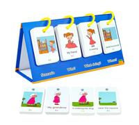 Phonics Flash Cards - Gioco educativo per bambini, 80 x carte di apprendimento inglese con immagini e testo, strumenti di lettura in età prescolare, all'insegnamento in classe, alfabetizzazione