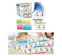 Phonics Flash Cards Learn Activity Letter Sound for Kids Elementary Gifts
