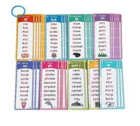 Phonics Flash Cards - Schede didattiche per bambini in età prescolare | Schede flash educative della lettura con i digrafi fonici e le parole di vista per uso prescolare dell'aula domestica di