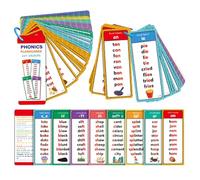 Phonics Flash Cards, Waterproof Learning Word Game, Funny Safe Interactive Learning Educational Card for Kids, Improve Reading and Vocabulary Home Preschool Travel Camping Play Party