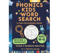 Phonics Kids Word Search Book: Fun Colouring and Word Finder Puzzles for Kids aged 4-6 years