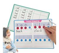 Phonics Learning White Board cancellabile - Consiglio di scrittura in inglese riutilizzabile, alfabeto e pratica ortografica | Homeschool - Servizi di classe per bambini