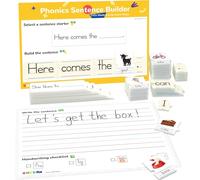 Phonics Sentence Builder per bambini - CVCE & Giochi di parole vocali lunghe, lettura e scrittura di fonici silenziosi, must have in aula materna e prescolare