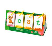 Phonics - Tabelle con 80 carte fronte/retro per bambini, per l'apprendimento precoce delle lingue, per bambini in età prescolare