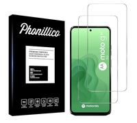 PHONILLICO Vetro temperato per Motorola Moto G34 5G [2 Pezzi] Pellicola Protettiva Trasparente Vetro Protezione Schermo