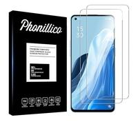 PHONILLICO Vetro temperato per Oppo Reno 7 5G [2 Pezzi] Pellicola Protettiva Trasparente Vetro Protezione Schermo