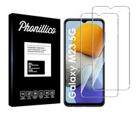 PHONILLICO Vetro temperato per Samsung Galaxy M23 5G [2 Pezzi] Pellicola Protettiva Trasparente Vetro Protezione Schermo