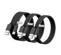 Phonix 3pz Cavo USB A a USB Italia - Cavi Ricarica 2pz 1M + 1pz 2M - Cavo USB A to USB C per Caricatore iPhone 15 Samsung Xiaomi Huawei Android