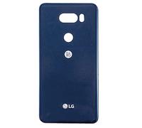 Phonmatic - Cover posteriore per LG V30 con adesivo e logo coperchio in vetro posteriore, colore: Blu